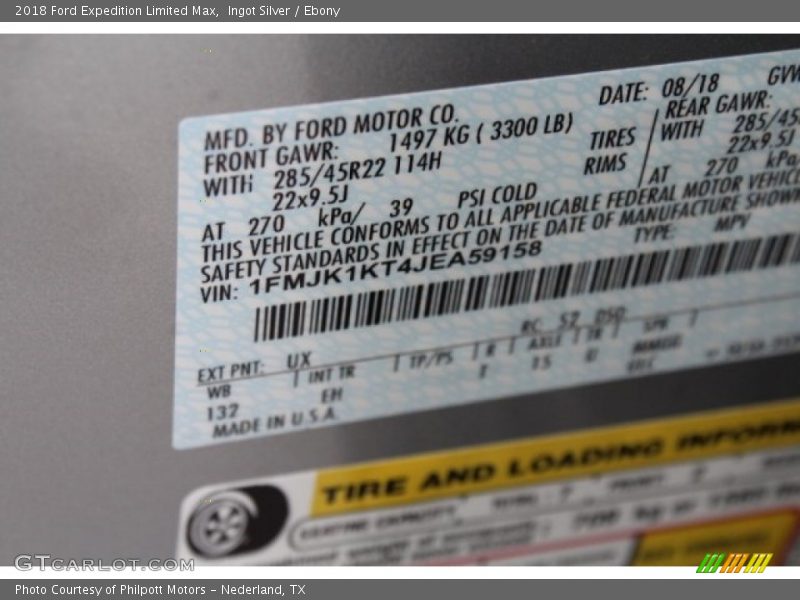 Ingot Silver / Ebony 2018 Ford Expedition Limited Max