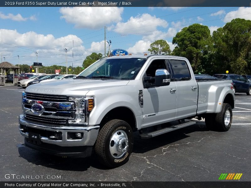Ingot Silver / Black 2019 Ford F350 Super Duty Lariat Crew Cab 4x4