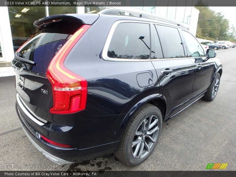 Magic Blue Metallic / Blonde 2019 Volvo XC90 T6 AWD Momentum