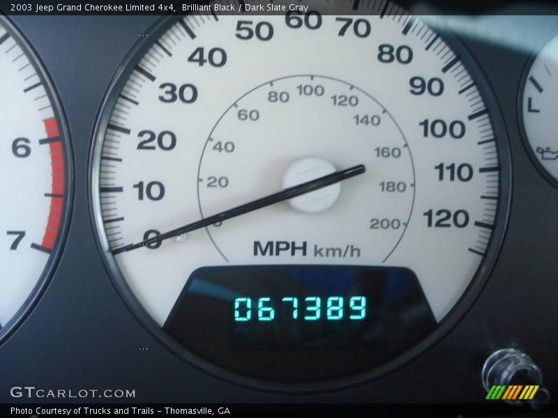 Brilliant Black / Dark Slate Gray 2003 Jeep Grand Cherokee Limited 4x4