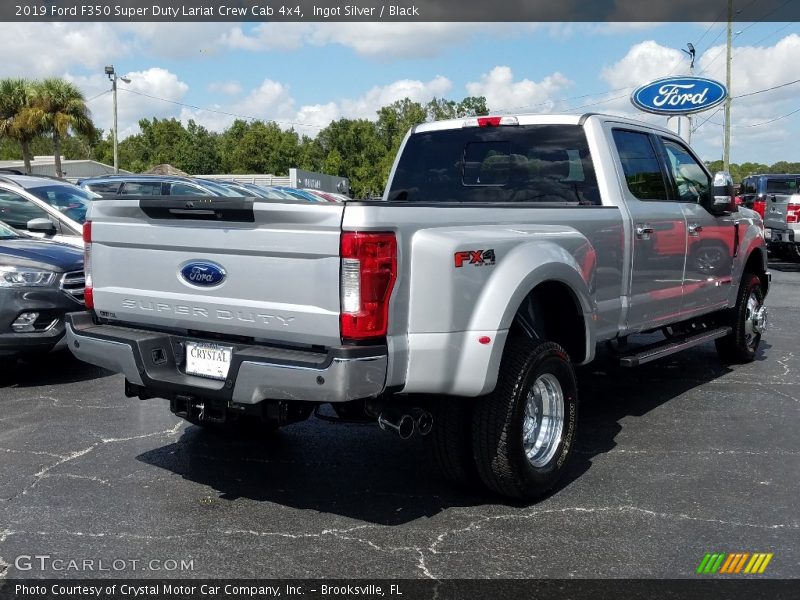 Ingot Silver / Black 2019 Ford F350 Super Duty Lariat Crew Cab 4x4