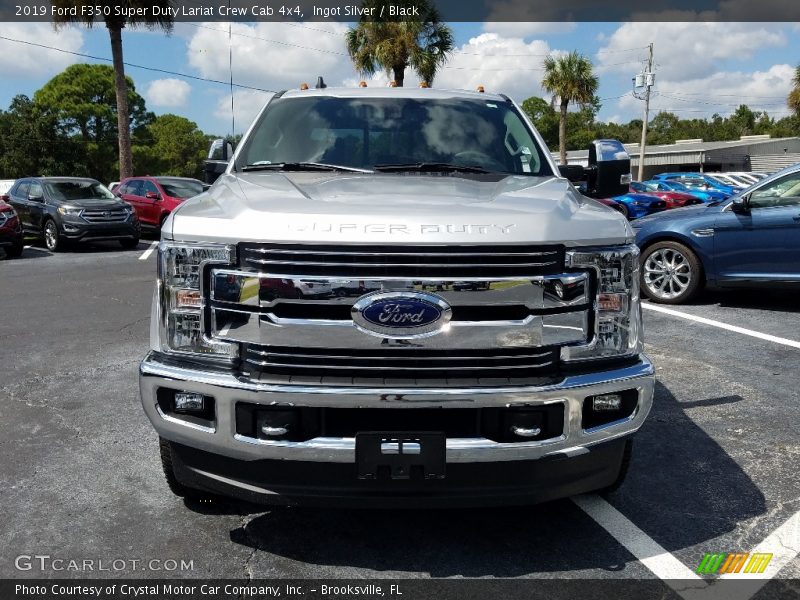 Ingot Silver / Black 2019 Ford F350 Super Duty Lariat Crew Cab 4x4