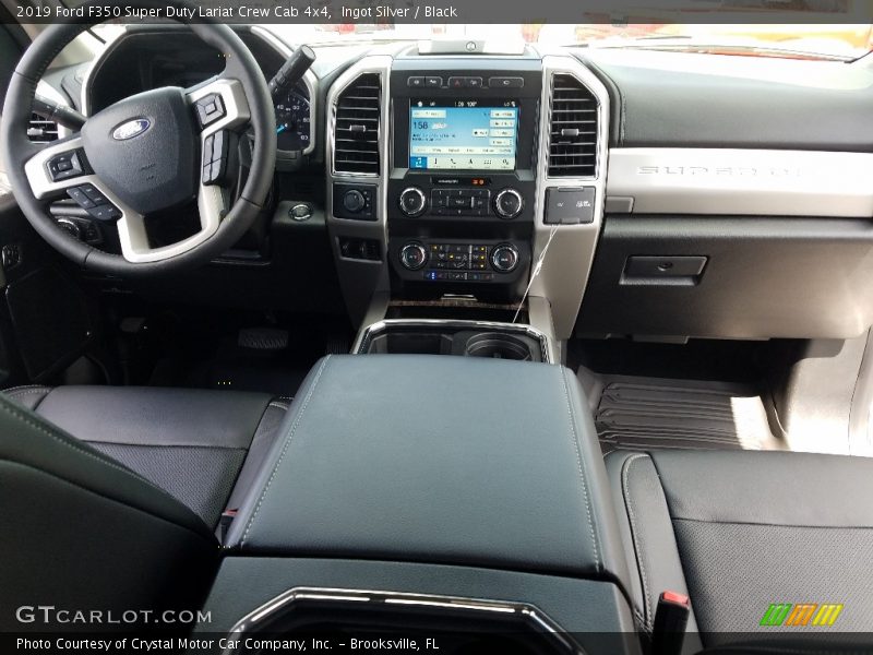 Ingot Silver / Black 2019 Ford F350 Super Duty Lariat Crew Cab 4x4