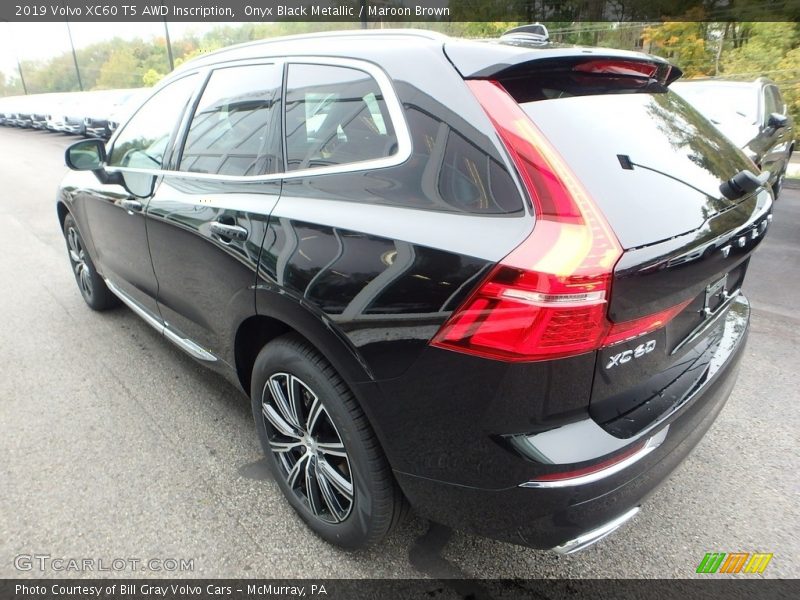 Onyx Black Metallic / Maroon Brown 2019 Volvo XC60 T5 AWD Inscription