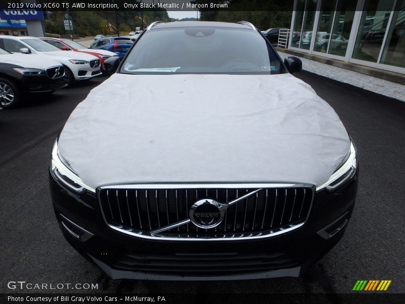 Onyx Black Metallic / Maroon Brown 2019 Volvo XC60 T5 AWD Inscription