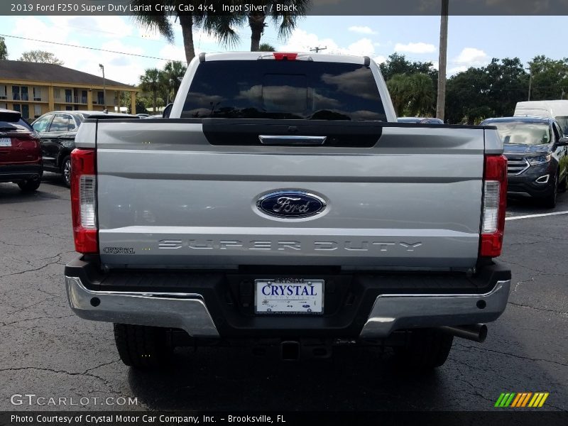 Ingot Silver / Black 2019 Ford F250 Super Duty Lariat Crew Cab 4x4