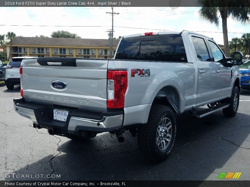 Ingot Silver / Black 2019 Ford F250 Super Duty Lariat Crew Cab 4x4