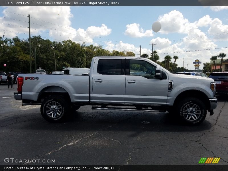 Ingot Silver / Black 2019 Ford F250 Super Duty Lariat Crew Cab 4x4