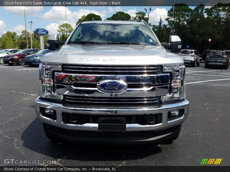 Ingot Silver / Black 2019 Ford F250 Super Duty Lariat Crew Cab 4x4