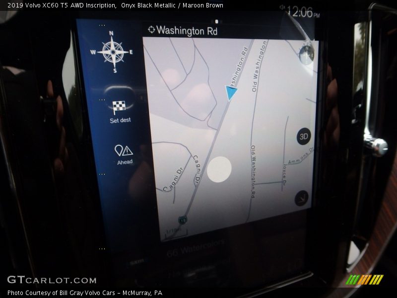 Onyx Black Metallic / Maroon Brown 2019 Volvo XC60 T5 AWD Inscription
