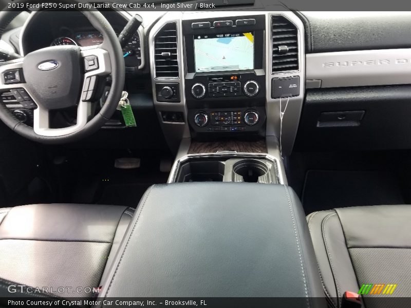 Ingot Silver / Black 2019 Ford F250 Super Duty Lariat Crew Cab 4x4
