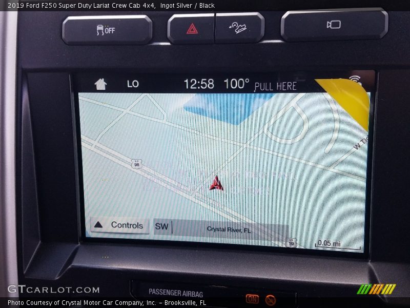 Navigation of 2019 F250 Super Duty Lariat Crew Cab 4x4
