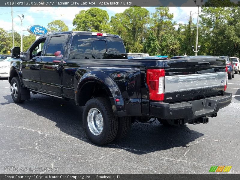 Agate Black / Black 2019 Ford F350 Super Duty Platinum Crew Cab 4x4