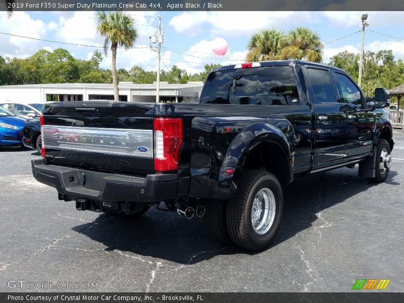 Agate Black / Black 2019 Ford F350 Super Duty Platinum Crew Cab 4x4