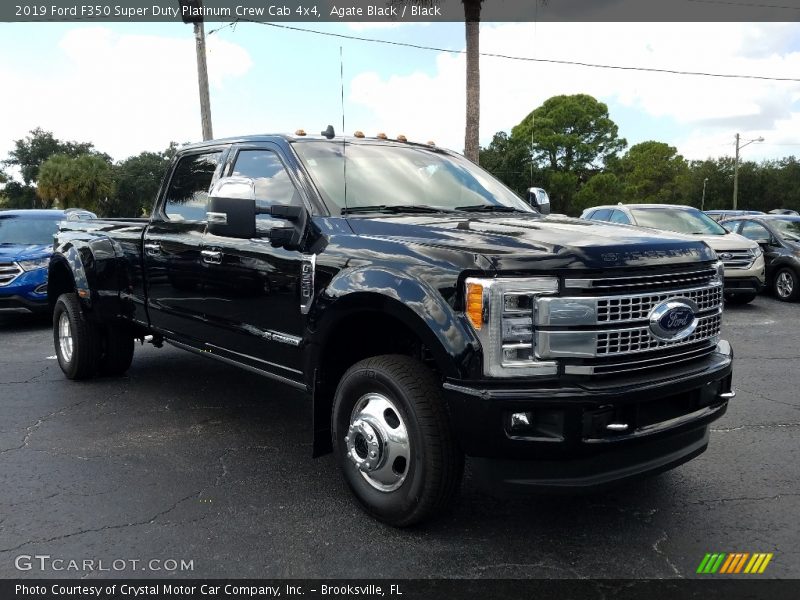 Agate Black / Black 2019 Ford F350 Super Duty Platinum Crew Cab 4x4