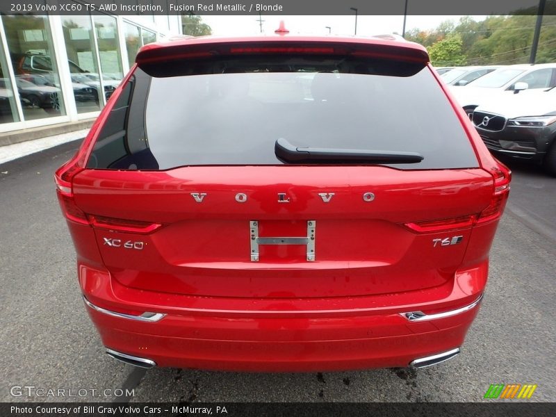 Fusion Red Metallic / Blonde 2019 Volvo XC60 T5 AWD Inscription