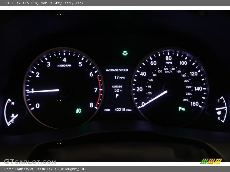 Nebula Gray Pearl / Black 2013 Lexus ES 350