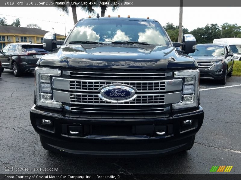 Agate Black / Black 2019 Ford F350 Super Duty Platinum Crew Cab 4x4