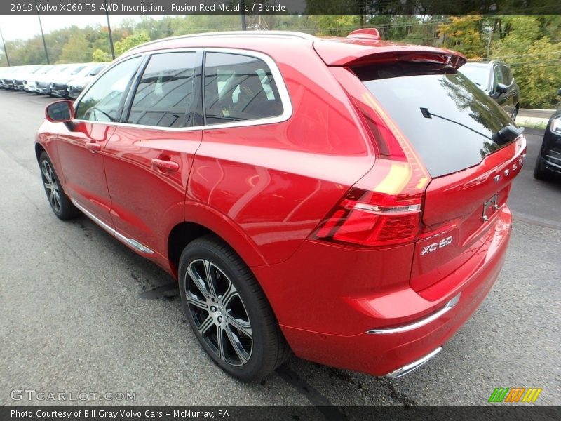 Fusion Red Metallic / Blonde 2019 Volvo XC60 T5 AWD Inscription