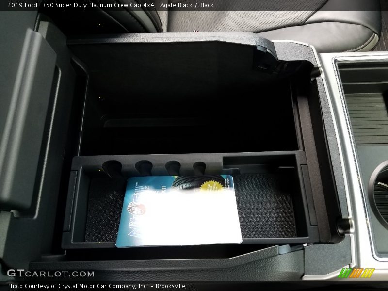 Agate Black / Black 2019 Ford F350 Super Duty Platinum Crew Cab 4x4