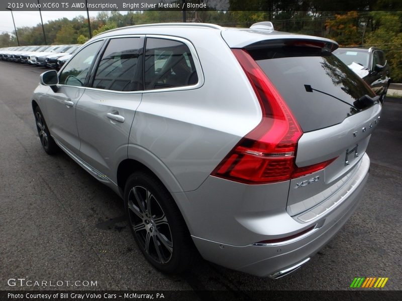 Bright Silver Metallic / Blonde 2019 Volvo XC60 T5 AWD Inscription