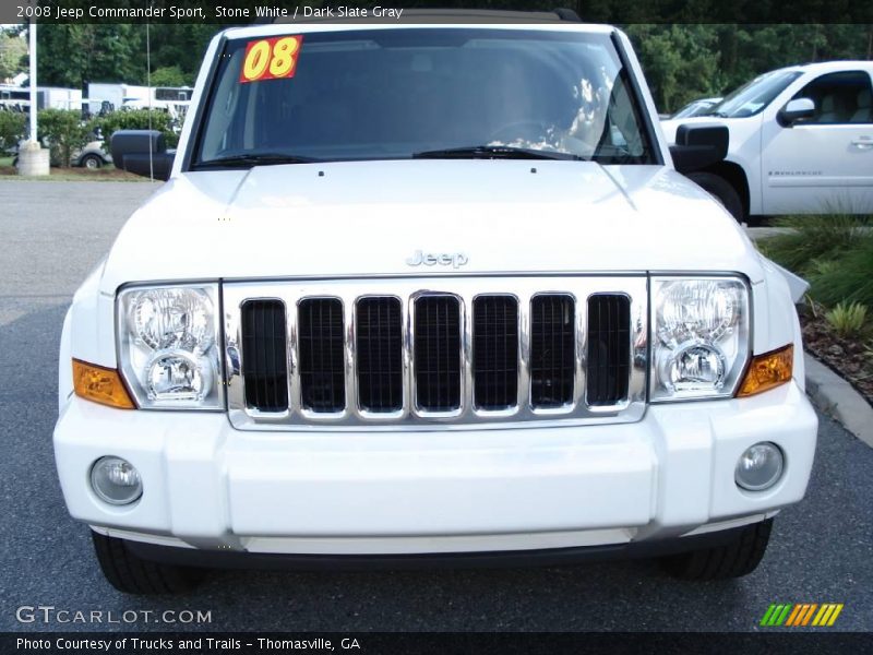 Stone White / Dark Slate Gray 2008 Jeep Commander Sport