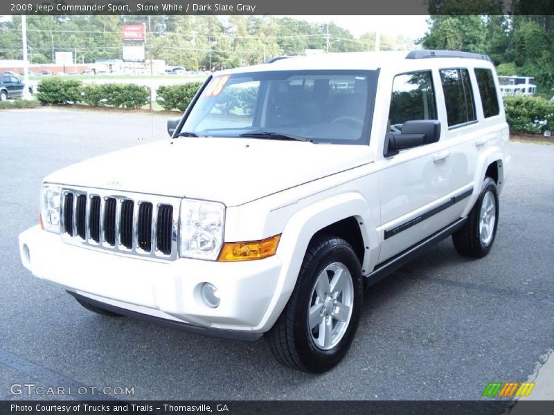 Stone White / Dark Slate Gray 2008 Jeep Commander Sport