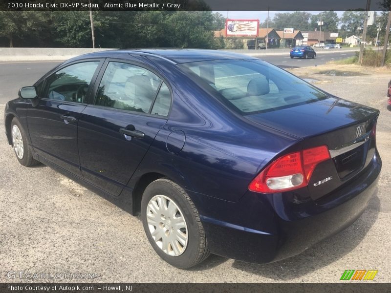 Atomic Blue Metallic / Gray 2010 Honda Civic DX-VP Sedan