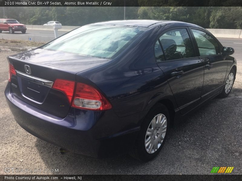 Atomic Blue Metallic / Gray 2010 Honda Civic DX-VP Sedan