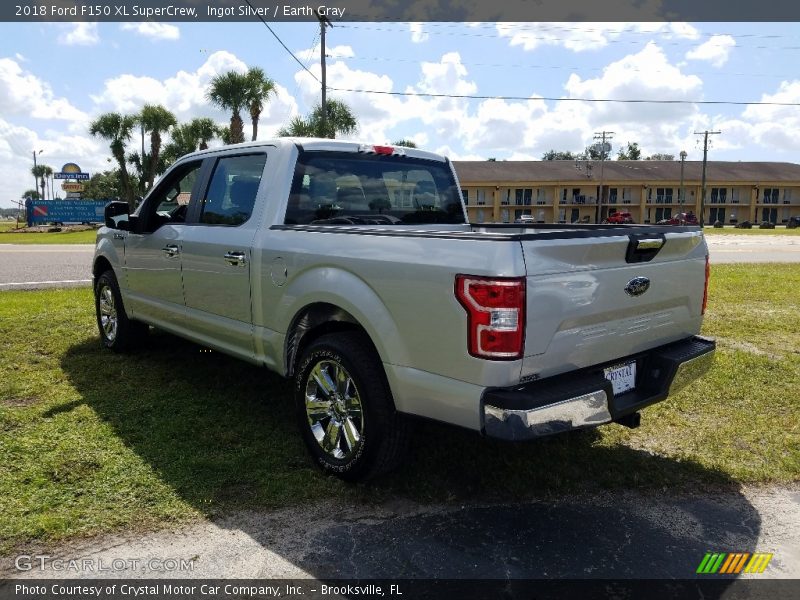 Ingot Silver / Earth Gray 2018 Ford F150 XL SuperCrew