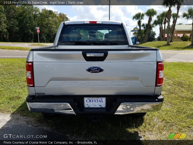Ingot Silver / Earth Gray 2018 Ford F150 XL SuperCrew