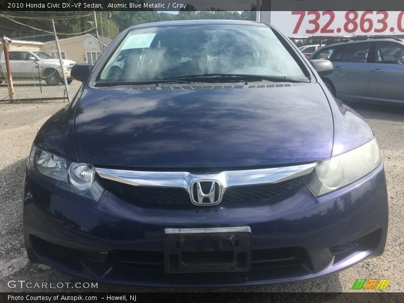Atomic Blue Metallic / Gray 2010 Honda Civic DX-VP Sedan