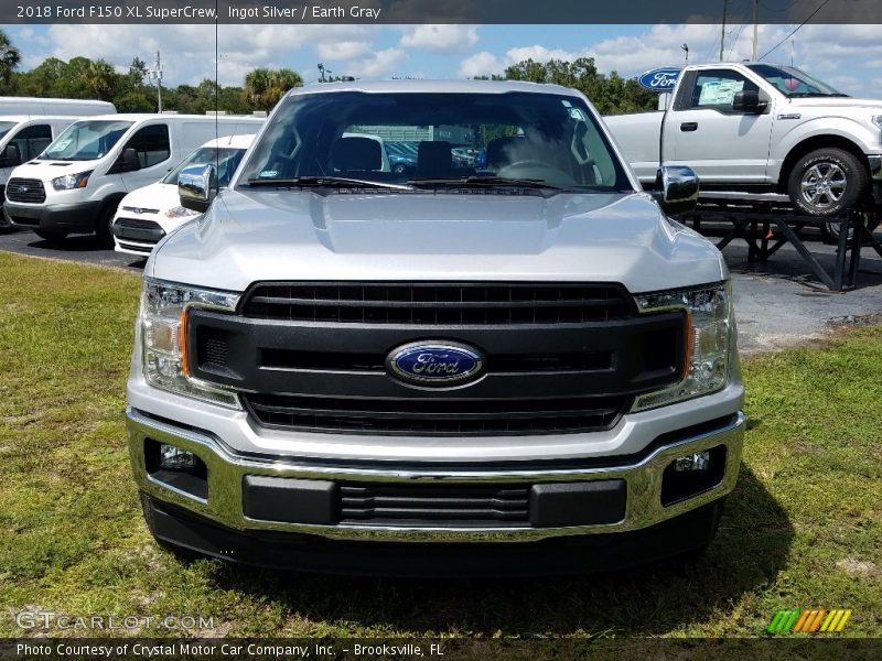 Ingot Silver / Earth Gray 2018 Ford F150 XL SuperCrew