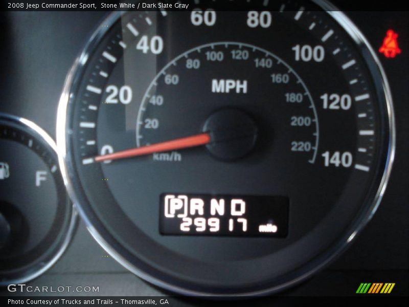 Stone White / Dark Slate Gray 2008 Jeep Commander Sport
