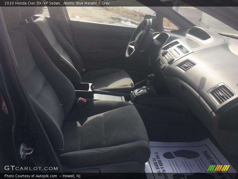 Atomic Blue Metallic / Gray 2010 Honda Civic DX-VP Sedan