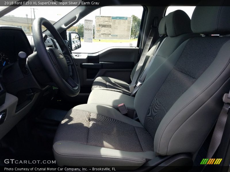 Ingot Silver / Earth Gray 2018 Ford F150 XL SuperCrew