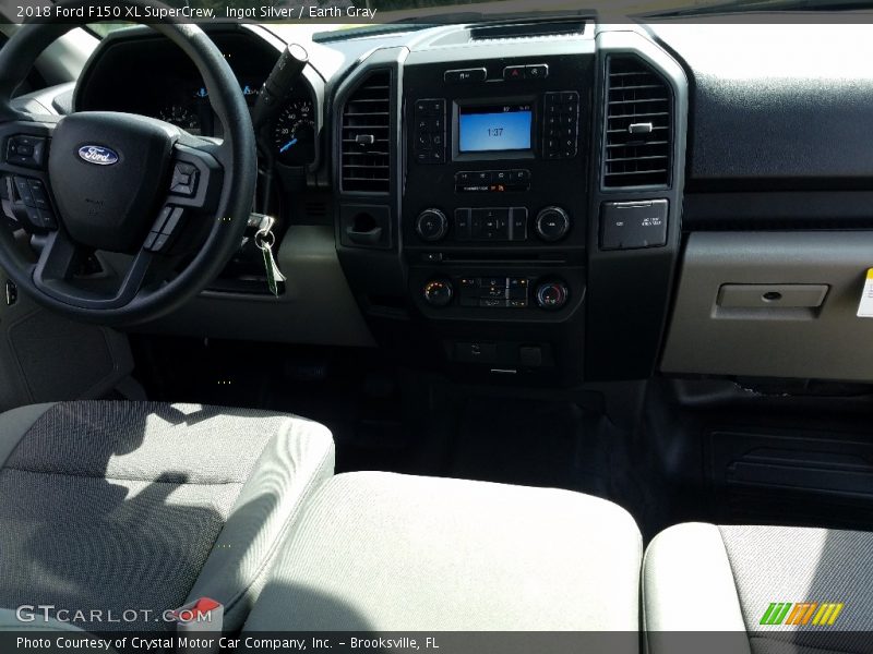 Ingot Silver / Earth Gray 2018 Ford F150 XL SuperCrew