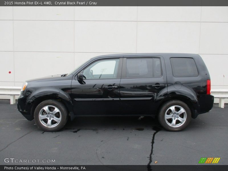 Crystal Black Pearl / Gray 2015 Honda Pilot EX-L 4WD