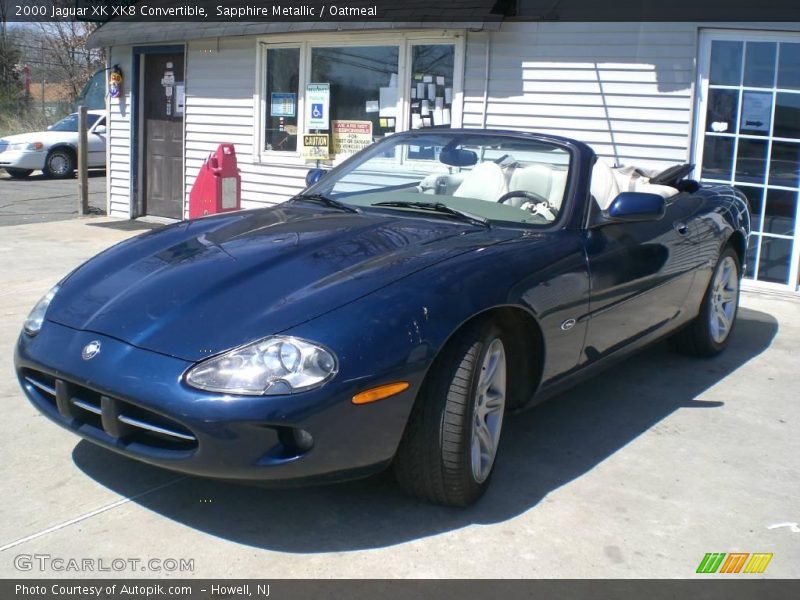 Sapphire Metallic / Oatmeal 2000 Jaguar XK XK8 Convertible