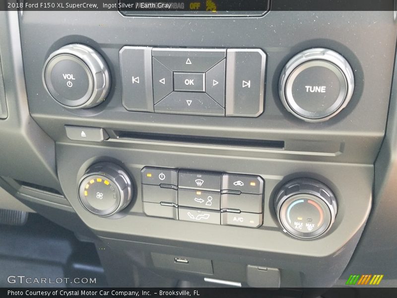Ingot Silver / Earth Gray 2018 Ford F150 XL SuperCrew