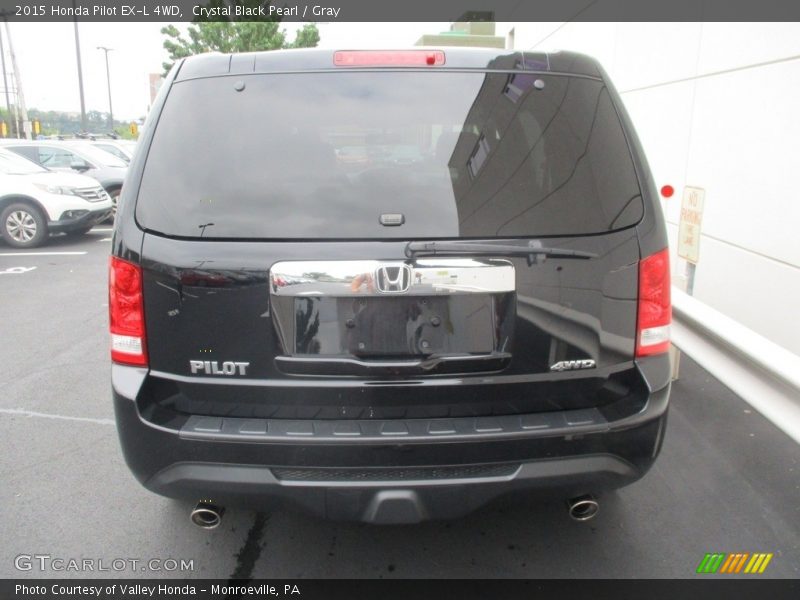 Crystal Black Pearl / Gray 2015 Honda Pilot EX-L 4WD