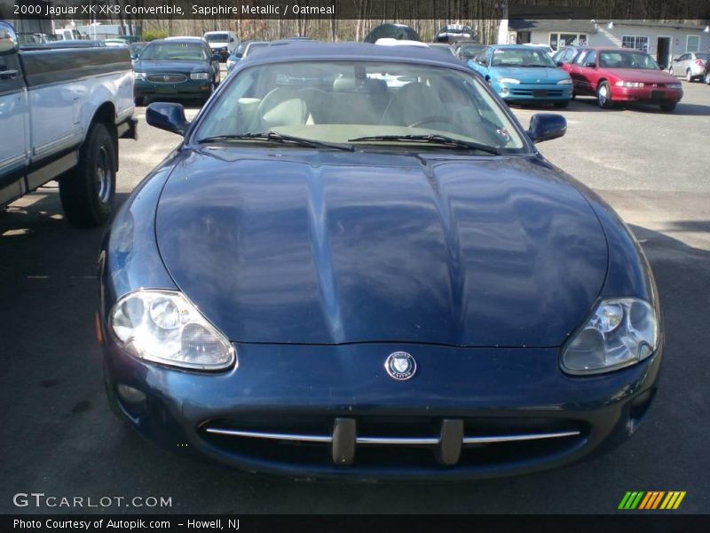 Sapphire Metallic / Oatmeal 2000 Jaguar XK XK8 Convertible
