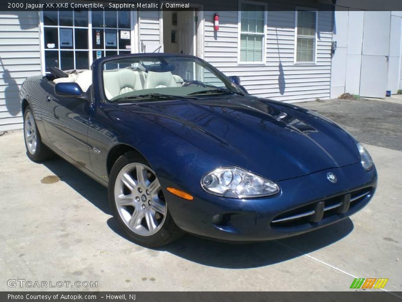 Sapphire Metallic / Oatmeal 2000 Jaguar XK XK8 Convertible