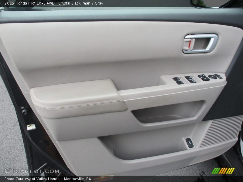 Crystal Black Pearl / Gray 2015 Honda Pilot EX-L 4WD