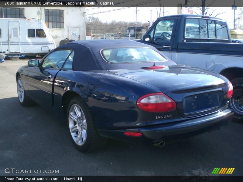 Sapphire Metallic / Oatmeal 2000 Jaguar XK XK8 Convertible