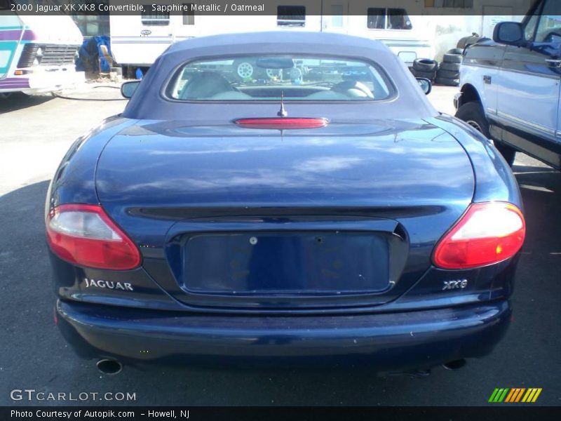 Sapphire Metallic / Oatmeal 2000 Jaguar XK XK8 Convertible