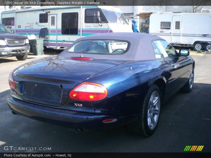 Sapphire Metallic / Oatmeal 2000 Jaguar XK XK8 Convertible