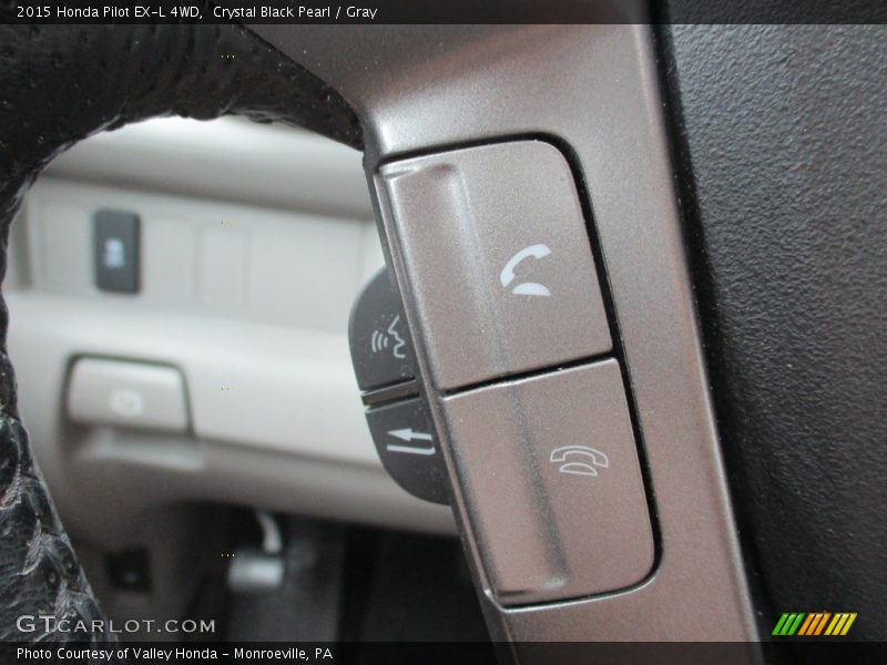 Crystal Black Pearl / Gray 2015 Honda Pilot EX-L 4WD