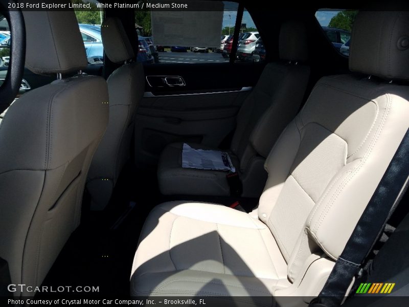 White Platinum / Medium Stone 2018 Ford Explorer Limited