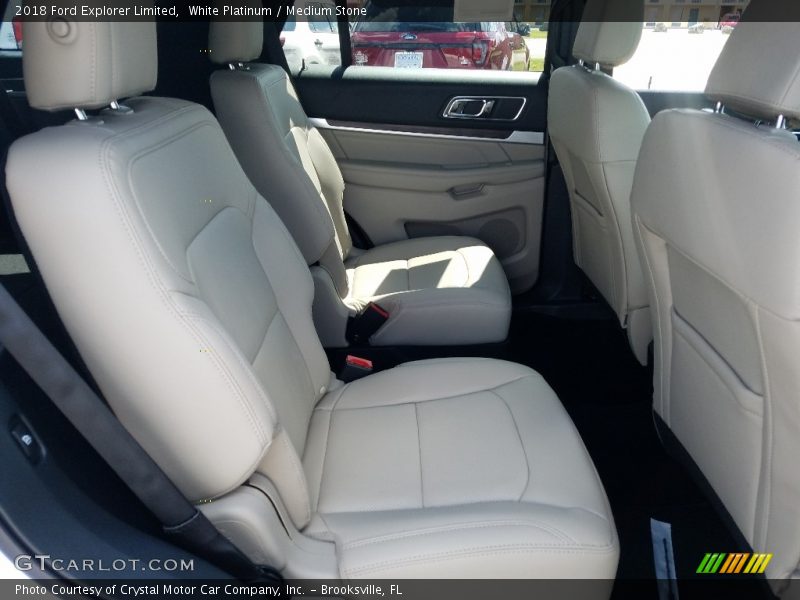 White Platinum / Medium Stone 2018 Ford Explorer Limited